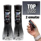 Kit 3 Esmaltes Top Glass Dailus Top Coat Efeito Gel Esmalte Atacado