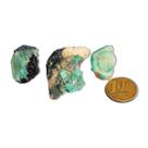 Kit 3 Esmeralda na Matriz Turmalina Bruta Natural 25g 30mm