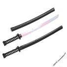 Kit 3 Espada Ninja Samurai Som e Luz Sensor de Movimento + Pilhas