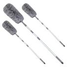 Kit 3 Espanadores Eletrostático Tira Pó Com Cabo Extensor 1,50 Mts