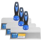 Kit 3 Espatula Aco Tigre 30cm Profissional Massa Pintura