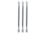 Kit 3 Espatula Dupla Inox