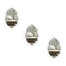 Kit 3 Espelhos Decorativos venezianos Pegui 32x19 3887