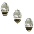 Kit 3 Espelhos Decorativos venezianos Pegui 32x19 3893