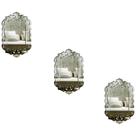 Kit 3 Espelhos Decorativos venezianos Pegui 32x20 3883