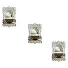 Kit 3 Espelhos Decorativos venezianos Pegui 32x21 38100