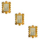 Kit 3 Espelhos Decorativos venezianos Pegui 32x21 3866
