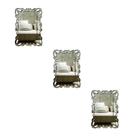 Kit 3 Espelhos Decorativos venezianos Pegui 32x22 3870
