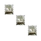 Kit 3 Espelhos Decorativos venezianos Pegui 32x27 3871