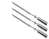 Kit 3 Espeto Espada Para Grill Giratória Inox para Churrasco