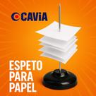 Kit 3 Espeto Para Papel De Base Plástica Preta