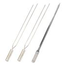 Kit 3 Espetos Churrasco Aço Inox Duplo e Espada Lâmina 40c