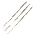 Kit 3 Espetos Espada Giratório 75cm Inox Churrasqueira Gril