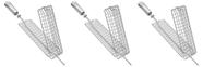 Kit 3 Espetos Grelha Giratória Gira Grill