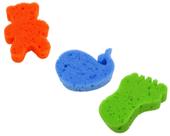 Kit 3 Esponjas de Banho Infantil Divertidas Macias Kit 3 Esponjas de Banho Infantil Divertidas Macias