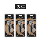 Kit 3 espremedor de alho inox special 15 cm
