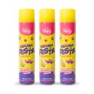 Kit 3 Espuma de Festa Neve Artificial 400ml Carnaval Spray
