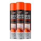 Kit 3 Espuma PU 280g Orbifoam 460 ml Vedação e Preenchimento Fácil Uso Geral