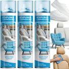 Kit 3 Espumas Mágica Carro, Casa Tenis Multiuso Para Limpeza Geral Spray Aerossol 400ml