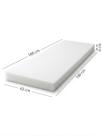 Kit 3 espumas para colchonete fabricação 100% d26 - maerflex