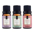 Kit 3 Essências 10ml - Bamboo, Flor de Cerejeira, Lavanda - Via Aroma