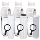 Kit 3 Estágio Filtro Agua Pura Cavalete Entrada Caixa Pia Cor Transparente Conexão 12 Royal B & B