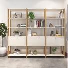 Kit 3 Estantes Multiuso Alta 4 Prateleiras 1 Porta 166cmx189cm Match Artely