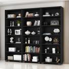 Kit 3 Estantes para Livros 5 Prateleiras 188CMX60,5cm Office Preto/Tx Kit 3 Estantes para Livros 5 Prateleiras 188CMX60,5cm Office Preto/Tx