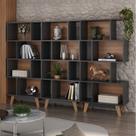 Kit 3 Estantes para Livros Caracas 4 Nichos