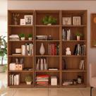 Kit 3 Estantes para Livros com 5 Prateleiras 180cmx60cm