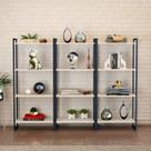 Kit 3 Estantes para Livros Industrial Aço 4 Prateleiras 146cmx180cm Active Yescasa