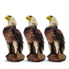 Kit 3 Estátua Águia Gavião Espanta Pombos Gesso 36 Cm - Varias Variedades