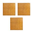 Kit 3 Esteiras Bambu Casca 1x1,5m Forro Natural Trama Tripla Pergolado Teto Parede Decorativa