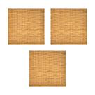 Kit 3 Esteiras Bambu Casca 1x1m Forro Natural Trama Simples Pergolado Teto Parede Decorativa