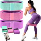 Kit 3 Faixa Elástica para Exercício Mini Band Fisioterapia Academia Thera Band Fitness Treino em Casa
