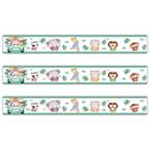 Kit 3 Faixas Decorativas Papel Parede Infantil Animais Carro