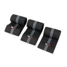 Kit 3 Faixas Elástica Hip Band Won Forte Resistência Preto Exercícios Funcional Pilates Yoga Academia Treino