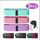 Kit 3 Faixas Elásticas De Exercício Hip Resistance Bands