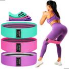 Kit 3 Faixas Elásticas Exercício Para Treino Hip Bands Kit 3 Faixas Elásticas Exercício Para Treino Hip Bands