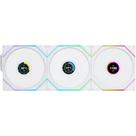 Kit 3 fan 120mm argb lian li uni fan tl wireless lcd branco 12tllcd1w3w