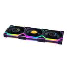 Kit 3 fan 120mm lian li uni fan sl wireless lcd argb preto 12sllcd1w3b