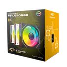 Kit 3 Fan e Controladora RGB, Cooler Fan Gaming F9-L650WHRGB C3Tech - Branco