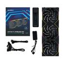 Kit 3 fans 120mm lian li uni fan tl wireless 120 reverse blade, argb, c/ controladora, black - 12rtl1w3b