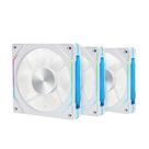 Kit 3 Fans Nordwind Round5 Forward PWM ARGB 120mm White