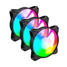 Kit 3 Fans RGB Auto Eurus 120mm Clanm 1100RPM