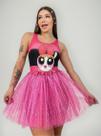 Kit 3 Fantasia Conjunto Super Poderosas Body E Saia Tule