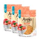 Kit 3 Farelo de Aveia Sem glúten 100% Natural 200g Leve Croc Kit 3 Farelo de Aveia Sem glúten 100% Natural 200g Leve Croc
