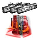 Kit 3 Farol Barra Led Red Zone 20w Empilhadeira Universal
