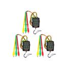 Kit 3 Fasímetro Trifásico Detecção Presença Fase Rotação Pontas Prova Spi-500 Portátil Instrutherm Com Estojo
