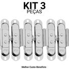 Kit 3 Fecho Automáticos Stam Niquelado para Janelas Madeira Alumínio e Ferro Alta Resistência Kit 3 Fecho Automáticos Stam Niquelado para Janelas Madeira Alumínio e Ferro Alta Resistência